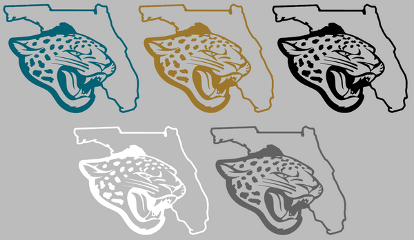 Jacksonville Jaguars Florida State Logo Premium DieCut Vinyl Decal PICK COLOR & SIZE