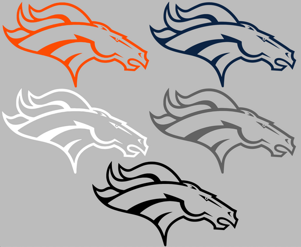 Denver Broncos Team Logo Premium DieCut Vinyl Decal PICK COLOR & SIZE