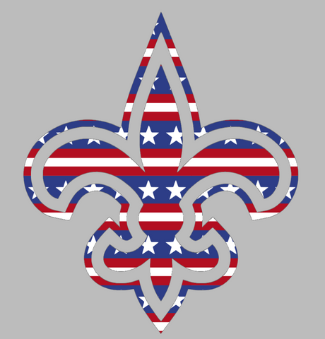 New Orleans Saints Stars & Stripes Alternate Logo USA American Flag Vinyl Decal PICK SIZE