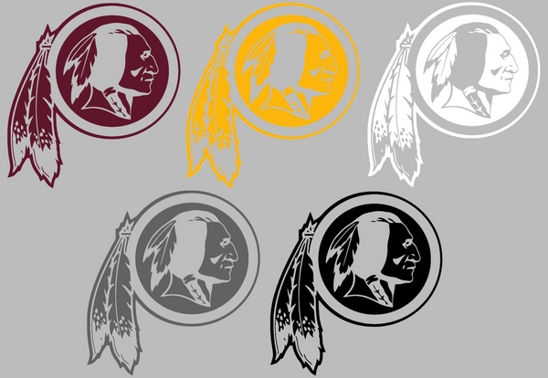 Washington Redskins Retro Throwback Logo Premium DieCut Vinyl Decal PICK COLOR & SIZE