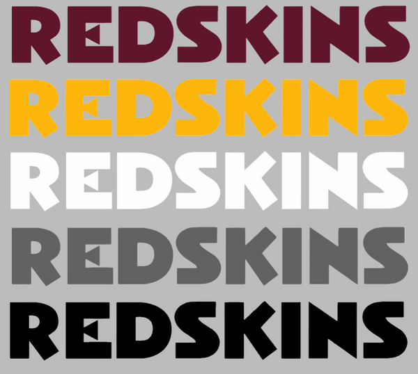 Washington Redskins Retro Throwback Team Name Logo Premium DieCut Vinyl Decal PICK COLOR & SIZE