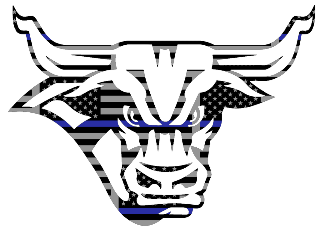 Minnesota State Mavericks Team Logo Thin Blue Line American Flag Premium DieCut Vinyl Decal PICK SIZE