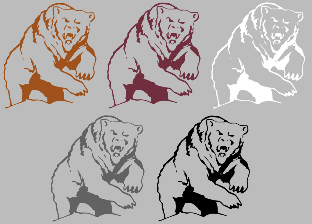 Montana Grizzlies Retro Throwback Logo Premium DieCut Vinyl Decal PICK COLOR & SIZE