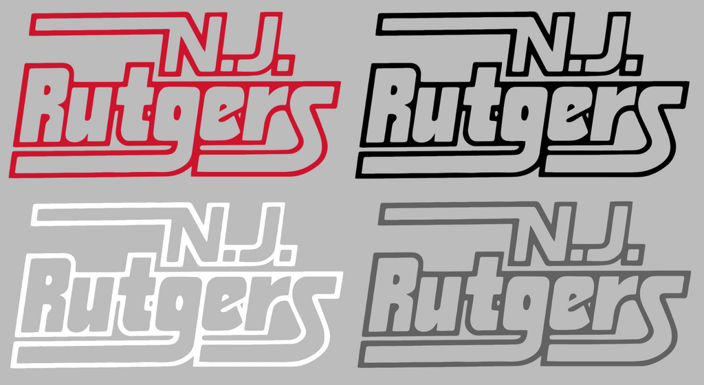 Rutgers Scarlet Knights Retro Throwback Logo Premium DieCut Vinyl Decal PICK COLOR & SIZE