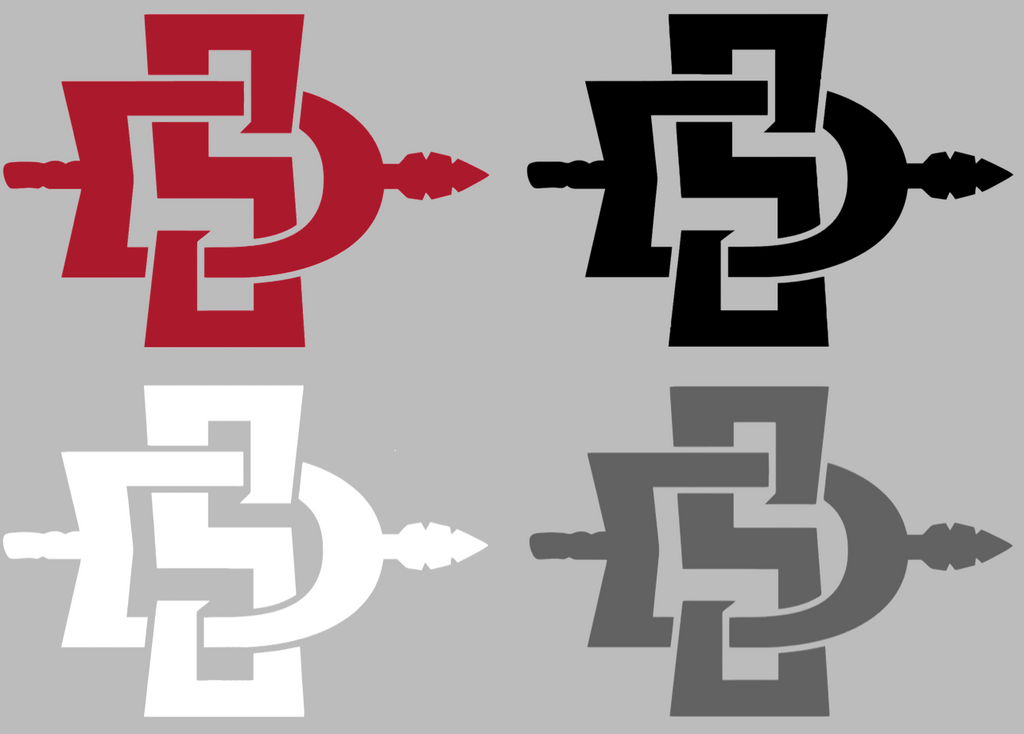 San Diego State Aztecs Team Logo Premium DieCut Vinyl Decal PICK COLOR & SIZE