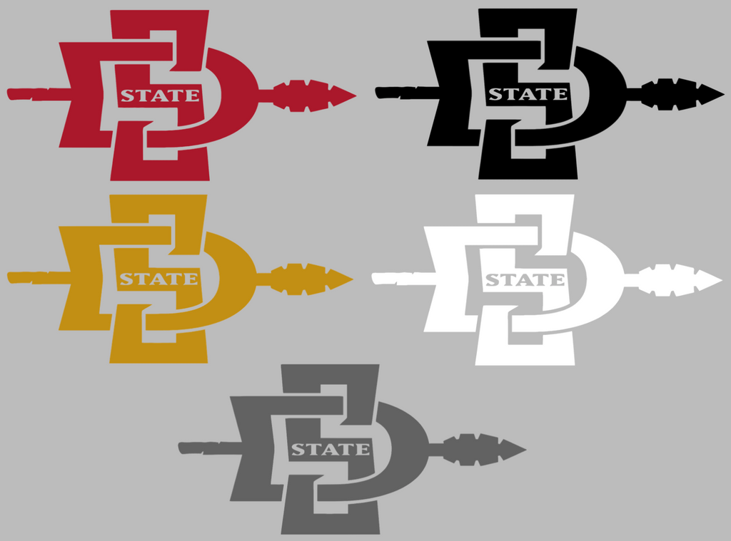 San Diego State Aztecs Retro Throwback Logo Premium DieCut Vinyl Decal PICK COLOR & SIZE