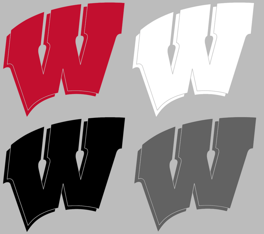 Wisconsin Badgers Team Logo Premium DieCut Vinyl Decal PICK COLOR & SIZE