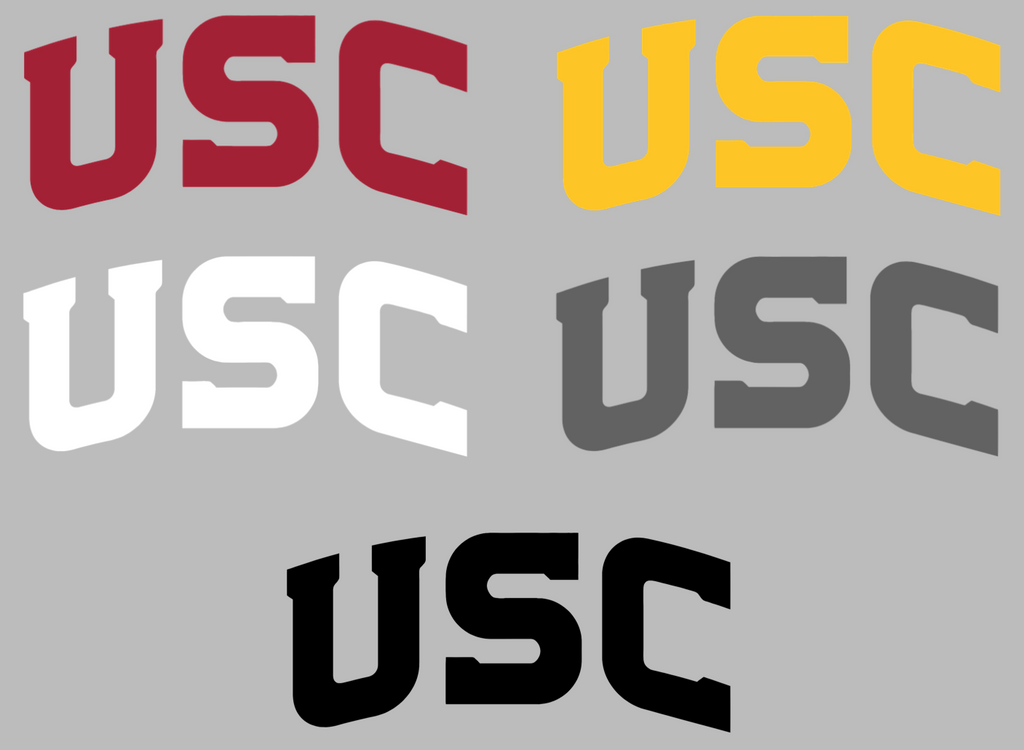 USC Southern California Trojans Team Name Logo Premium DieCut Vinyl Decal PICK COLOR & SIZE