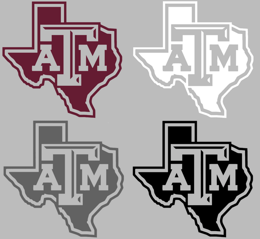 Texas A&M Aggies Alternate Logo Premium DieCut Vinyl Decal PICK COLOR & SIZE