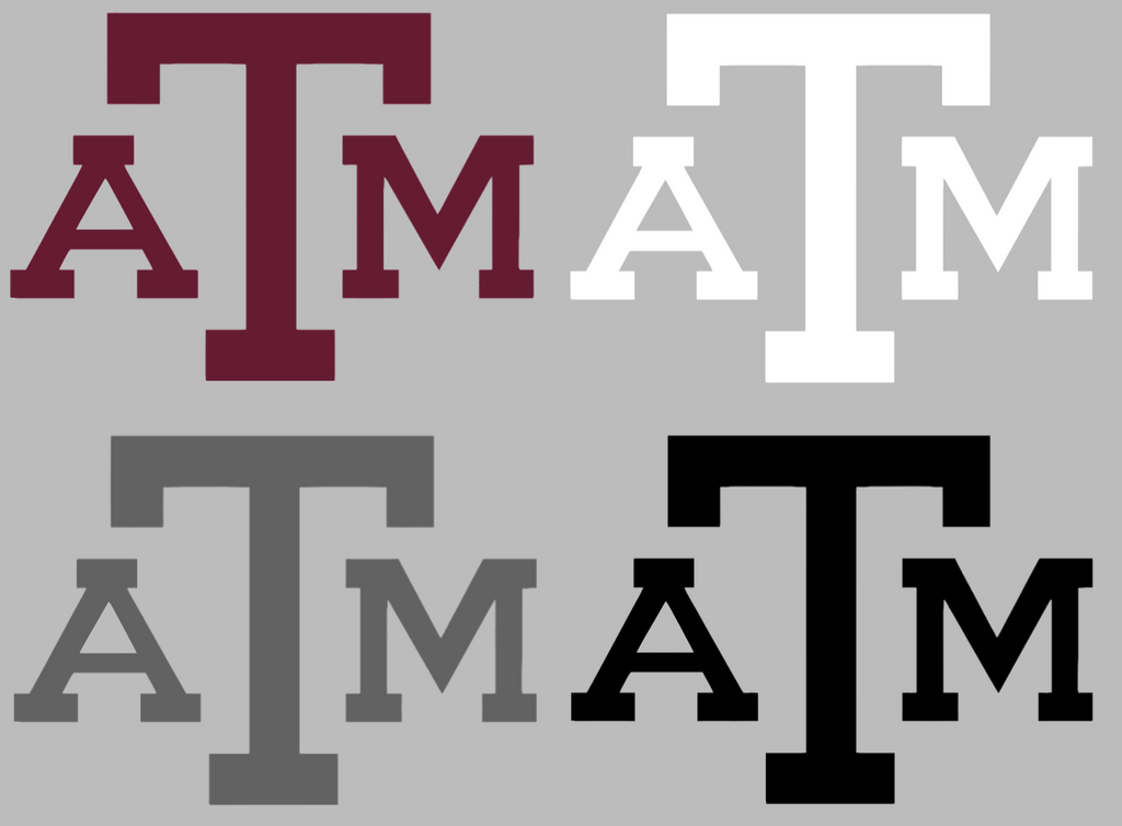 Texas A&M Aggies Retro Throwback Premium DieCut Vinyl Decal PICK COLOR & SIZE