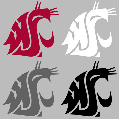 Washington State Cougars Team Logo Premium DieCut Vinyl Decal PICK COLOR & SIZE