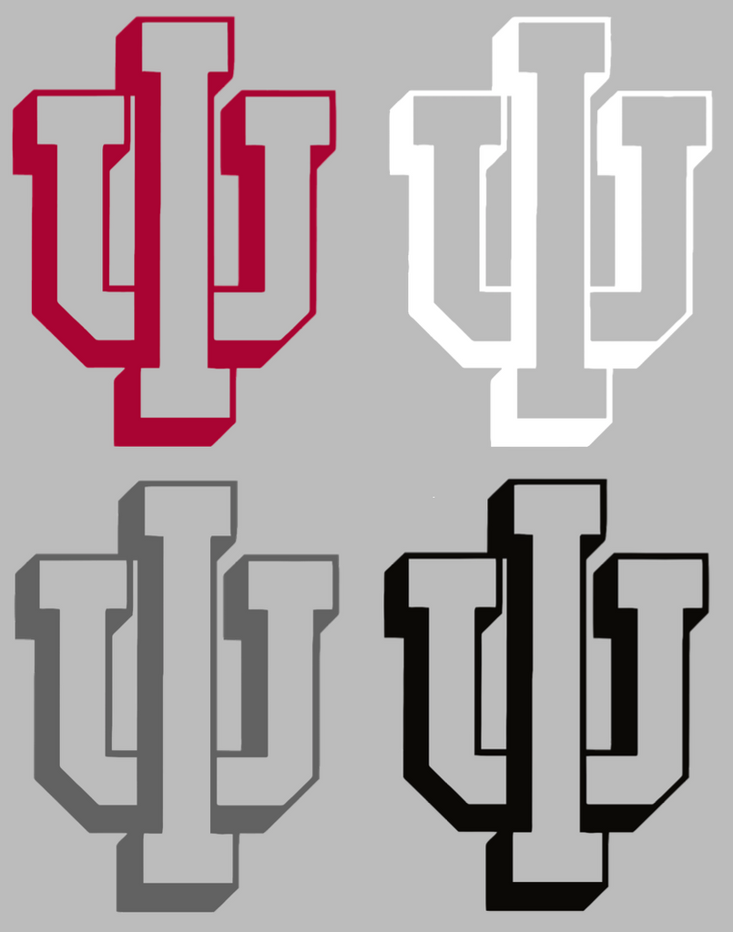 Indiana Hoosiers Retro Throwback Logo Premium DieCut Vinyl Decal PICK COLOR & SIZE