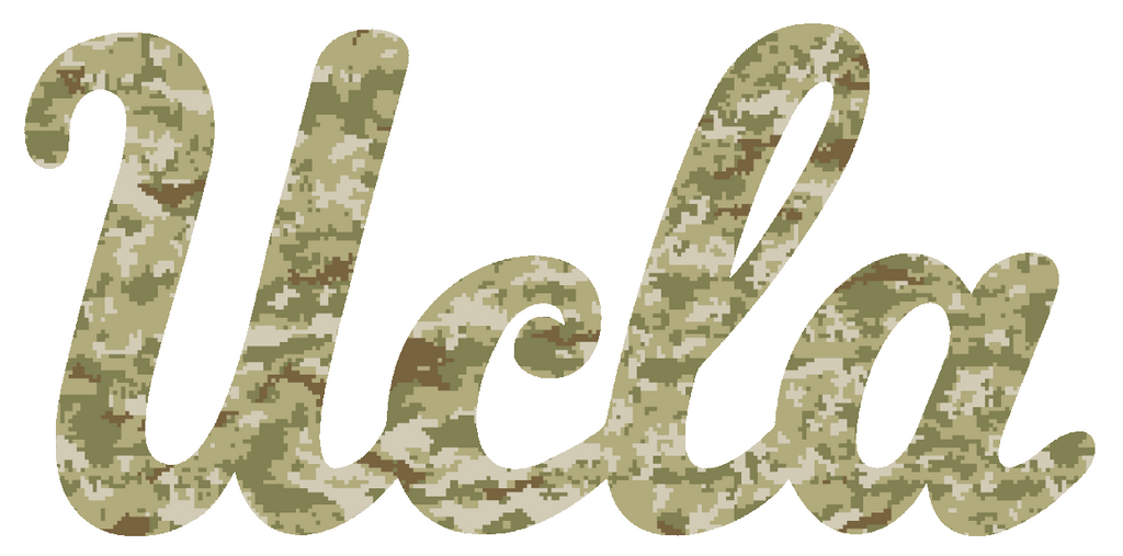 UCLA Bruins Team Logo Salute to Service Camouflage Camo Vinyl Decal PICK SIZE