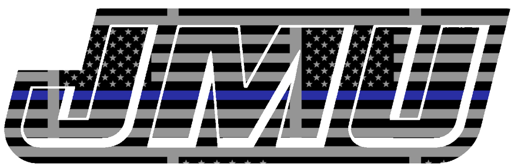 James Madison Dukes Team Logo Thin Blue Line American Flag Premium DieCut Vinyl Decal PICK SIZE