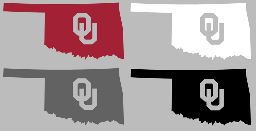 Oklahoma Sooners State Logo Premium DieCut Vinyl Decal PICK COLOR & SIZE