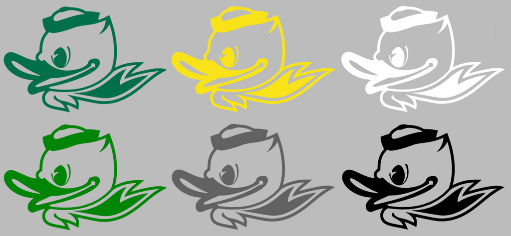 Oregon Ducks Puddles Mascot Logo Premium DieCut Vinyl Decal PICK COLOR & SIZE