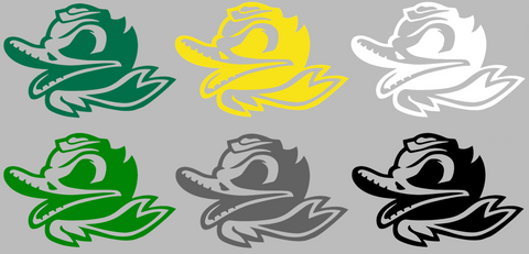 Oregon Ducks Combat Puddles Mascot Logo Premium DieCut Vinyl Decal PICK COLOR & SIZE