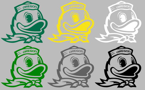 Oregon Ducks Mascot Logo Premium DieCut Vinyl Decal PICK COLOR & SIZE