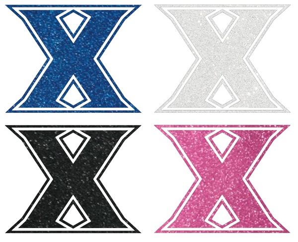 Xavier Musketeers Metallic Sparkle Team Logo Premium DieCut Vinyl Decal PICK COLOR & SIZE