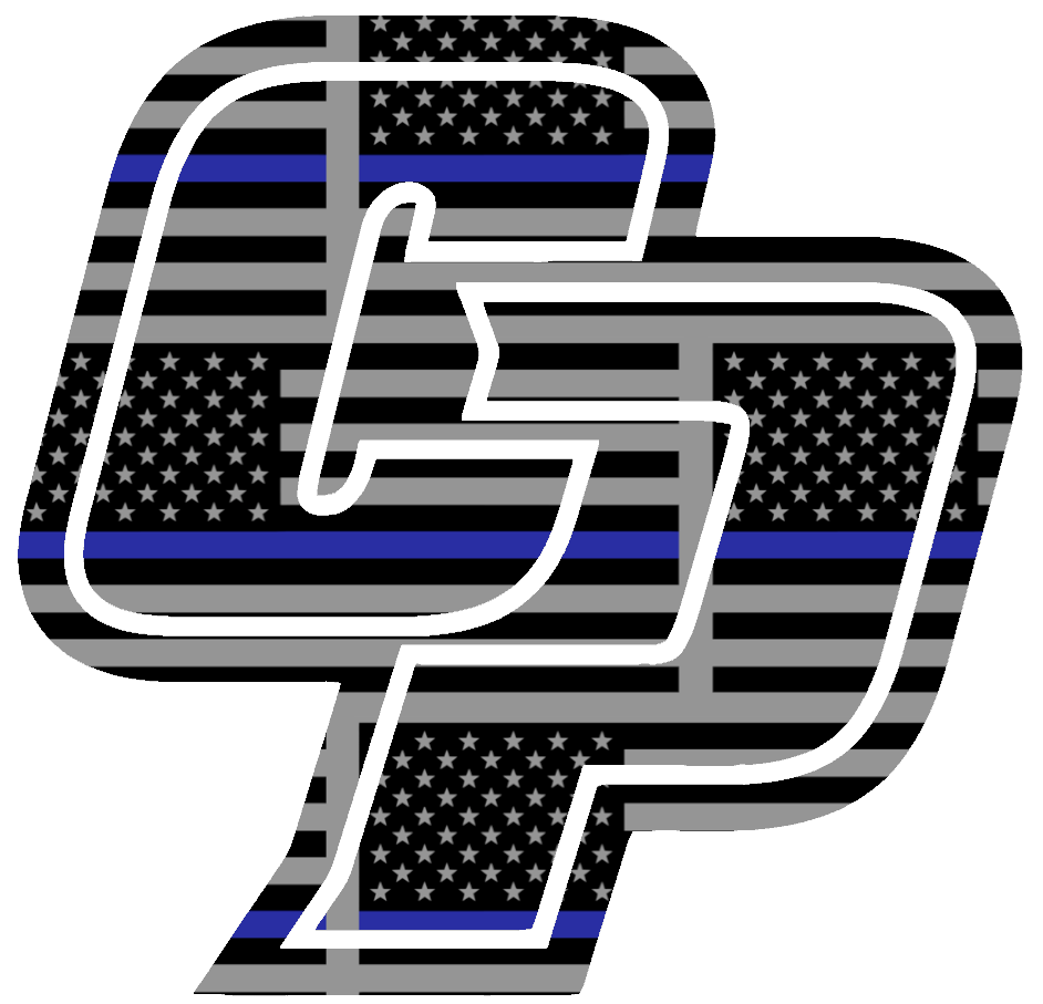 Cal Poly Mustangs Team Logo Thin Blue Line American Flag Premium DieCut Vinyl Decal PICK SIZE