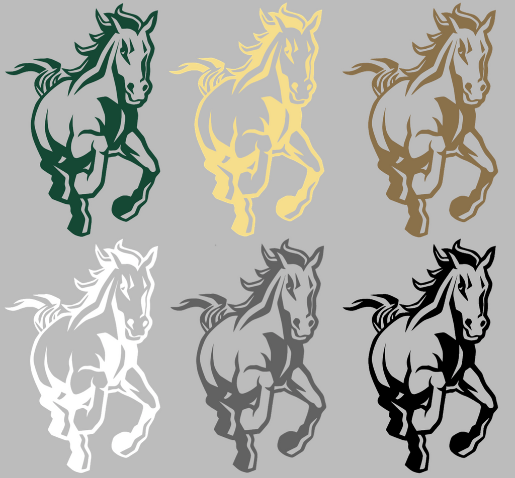 Cal Poly Mustangs Mascot Logo Premium DieCut Vinyl Decal PICK COLOR & SIZE