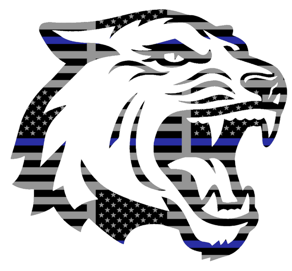 RIT Tigers Alternate Logo Thin Blue Line American Flag Vinyl Decal ...