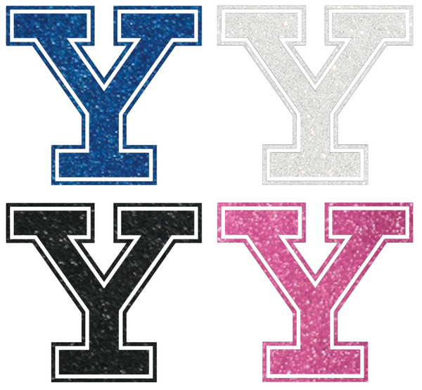 Yale Bulldogs Metallic Sparkle Team Logo Premium DieCut Vinyl Decal PICK COLOR & SIZE