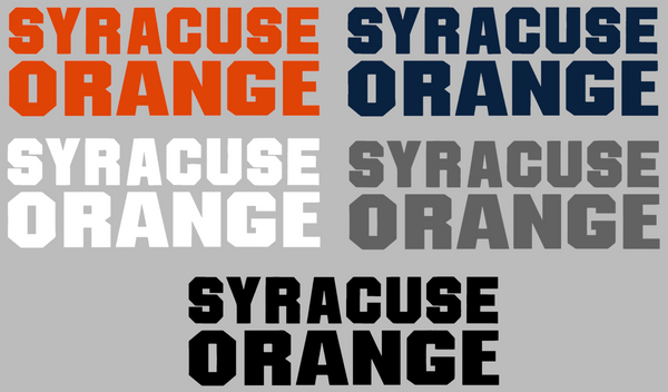 Syracuse Orange Team Name Logo Premium DieCut Vinyl Decal PICK COLOR & SIZE