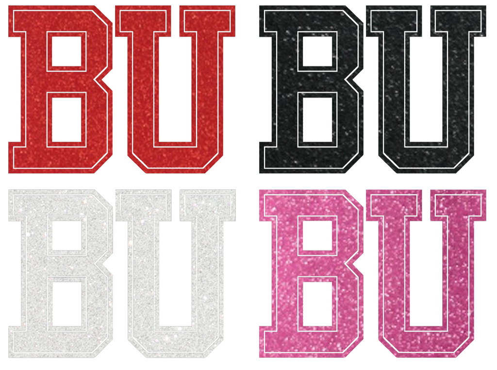 Boston University Terriers Metallic Sparkle Team Logo Premium DieCut Vinyl Decal PICK COLOR & SIZE