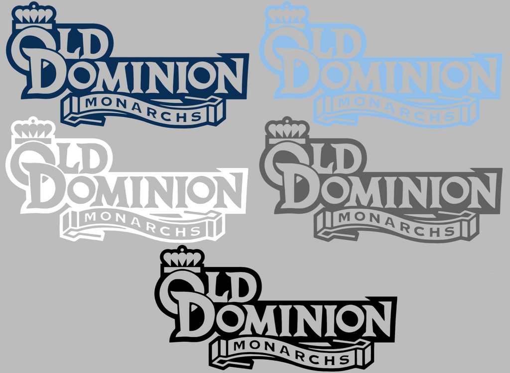 Old Dominion Monarchs Team Name Logo Premium DieCut Vinyl Decal PICK COLOR & SIZE