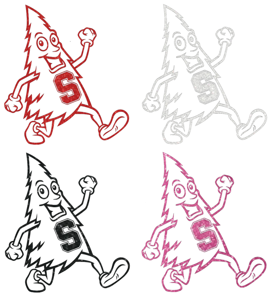 Stanford Cardinal Metallic Sparkle Mascot Logo Premium DieCut Vinyl Decal PICK COLOR & SIZE