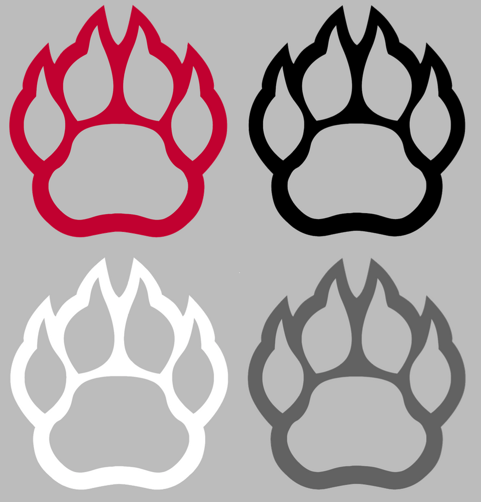 Northern Illinois Huskies Paw Print Logo Premium DieCut Vinyl Decal PICK COLOR & SIZE