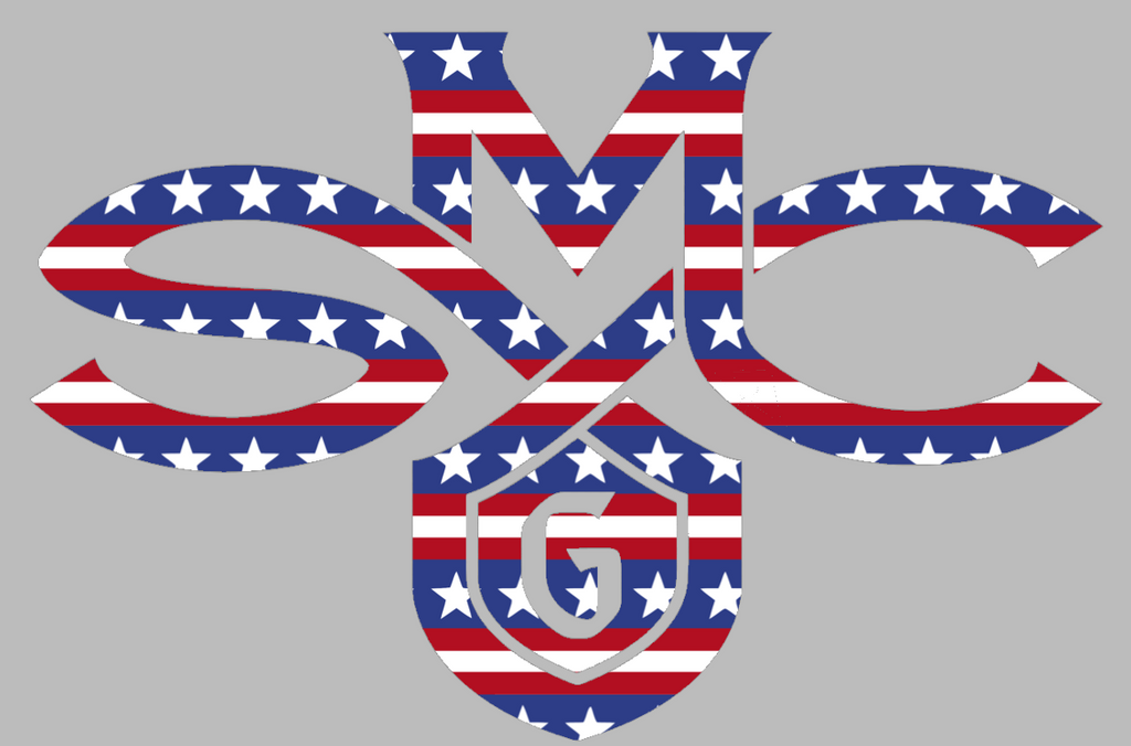 Saint Marys Gaels Team Logo Stars & Stripes USA American Flag Vinyl Decal PICK SIZE