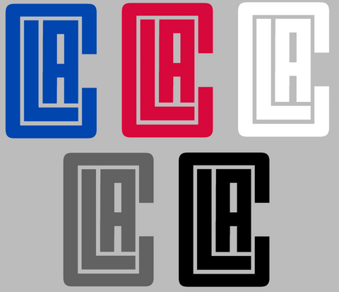 Los Angeles Clippers Retro Throwback Logo Premium DieCut Vinyl Decal PICK COLOR & SIZE