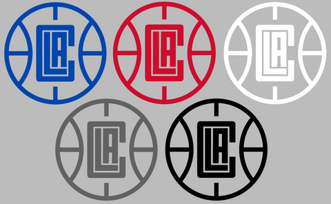 Los Angeles Clippers Retro Throwback Logo Premium DieCut Vinyl Decal PICK COLOR & SIZE