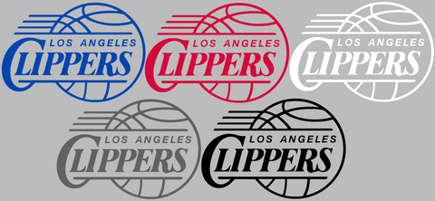 Los Angeles Clippers Retro Throwback Logo Premium DieCut Vinyl Decal PICK COLOR & SIZE