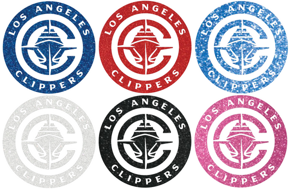 Los Angeles Clippers Metallic Sparkle Team Logo Premium DieCut Vinyl Decal PICK COLOR & SIZE