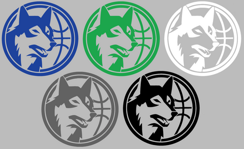 Minnesota Timberwolves Retro Throwback Logo Premium DieCut Vinyl Decal PICK COLOR & SIZE