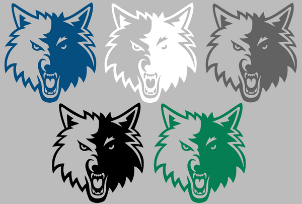 Minnesota Timberwolves Retro Throwback Logo Premium DieCut Vinyl Decal PICK COLOR & SIZE