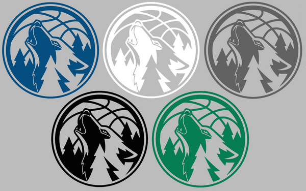 Minnesota Timberwolves Retro Throwback Logo Premium DieCut Vinyl Decal PICK COLOR & SIZE