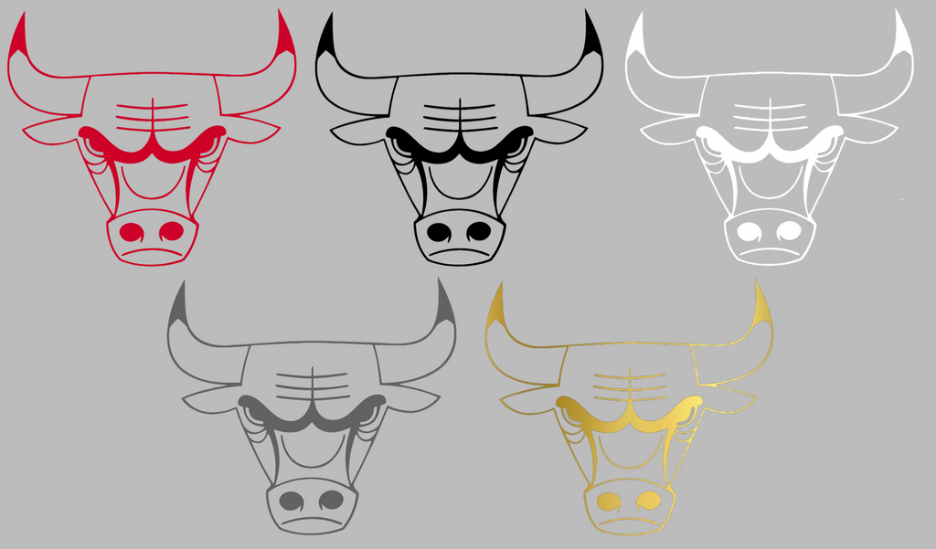 Chicago Bulls Alternate Logo Premium DieCut Vinyl Decal PICK COLOR & SIZE