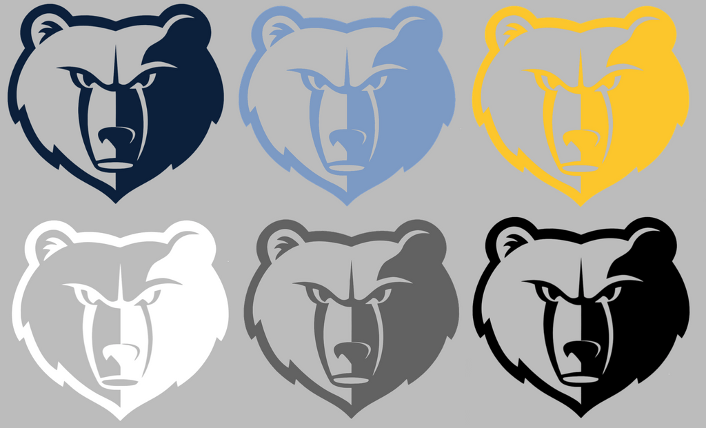 Memphis Grizzlies Team Logo Premium DieCut Vinyl Decal PICK COLOR & SIZE