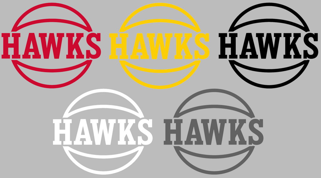 Atlanta Hawks Alternate Logo Premium DieCut Vinyl Decal PICK COLOR & SIZE