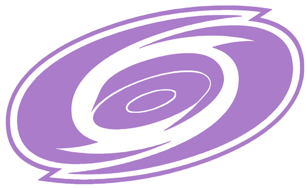 Carolina Hurricanes PURPLE CANCER AWARENESS Team Logo Premium DieCut Vinyl Decal PICK SIZE