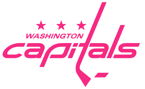 Washington Capitals HOT PINK Team Logo Premium DieCut Vinyl Decal PICK SIZE