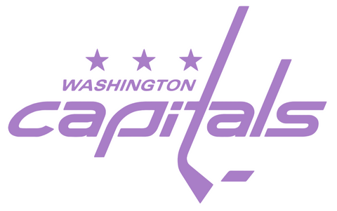 Washington Capitals PURPLE CANCER AWARENESS Team Logo Premium DieCut Vinyl Decal PICK SIZE