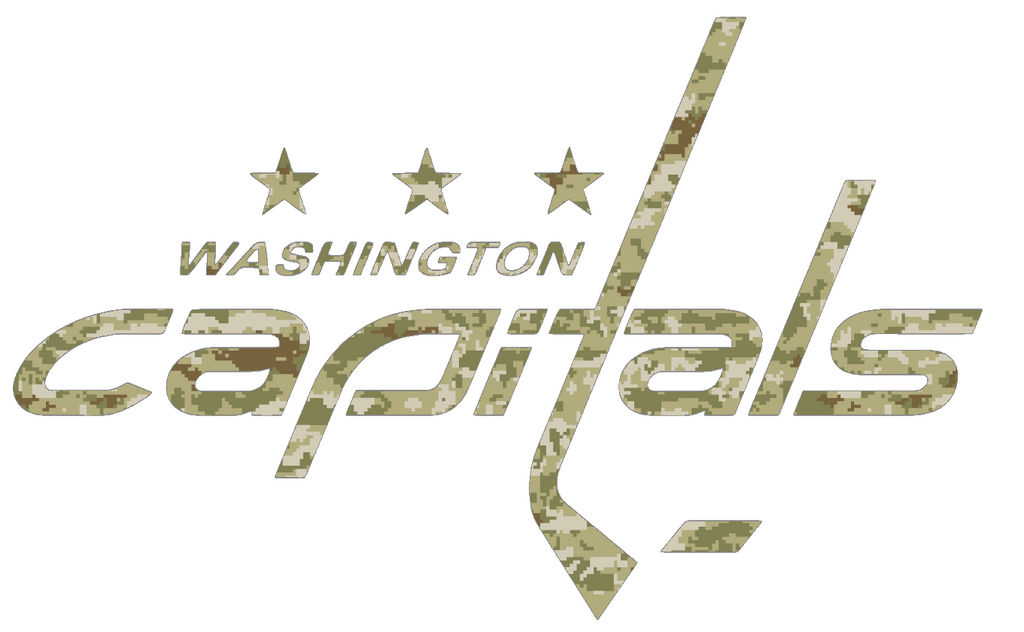 Washington Capitals Team Logo Salute to Service Camouflage Camo Vinyl Decal PICK SIZE