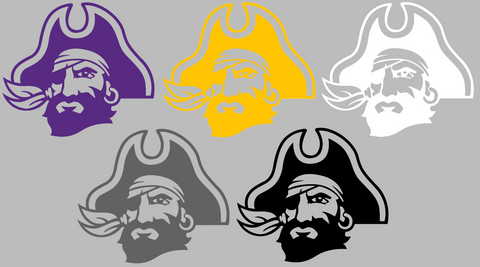 East Carolina Pirates Alternate Logo Premium DieCut Vinyl Decal PICK COLOR & SIZE