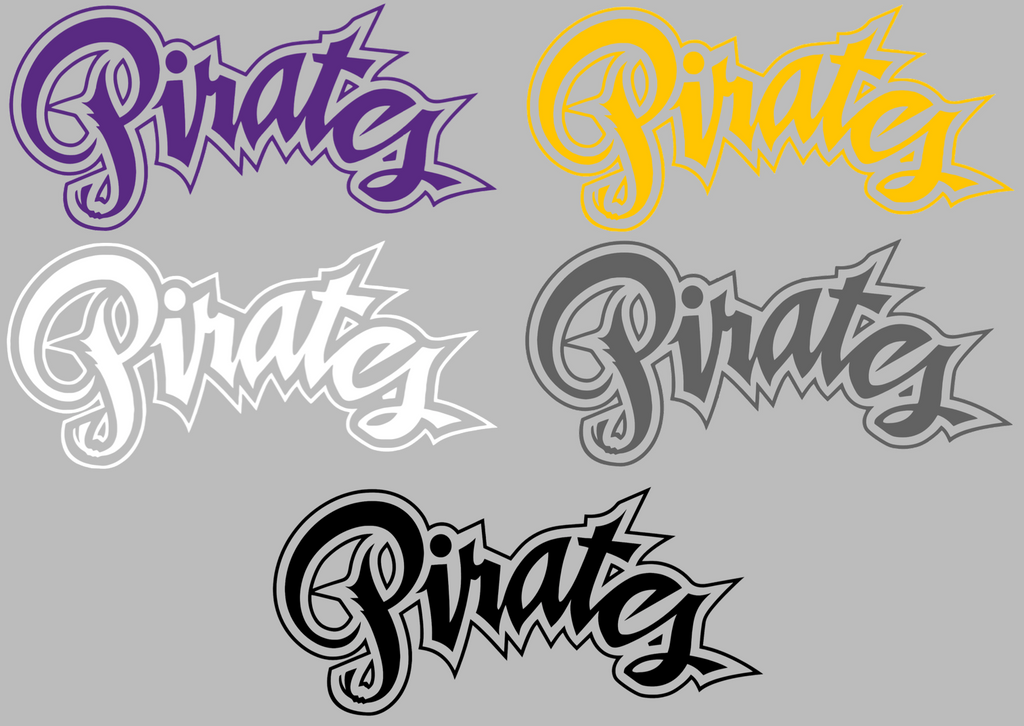 East Carolina Pirates Retro Throwback Logo Premium DieCut Vinyl Decal PICK COLOR & SIZE