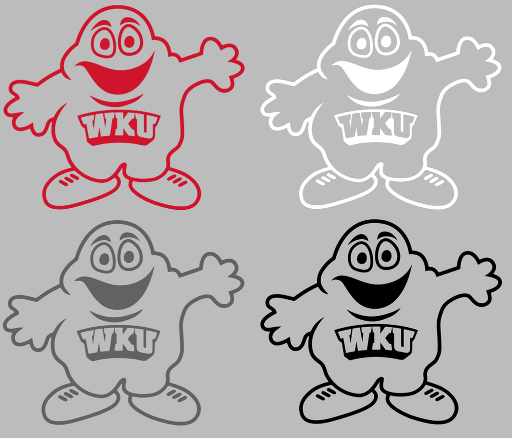 Western Kentucky Hilltoppers Big Red Mascot Logo Premium DieCut Vinyl Decal PICK COLOR & SIZE